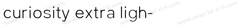 curiosity extra ligh字体转换